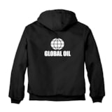 Duck Quilted Flannel-Lined Hooded Active Jacket, Custom Product Add Your Logo thumbnail 1