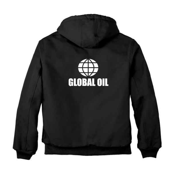 Duck Quilted Flannel-Lined Hooded Active Jacket, Custom Product Add Your Logo