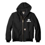 Duck Quilted Flannel-Lined Hooded Active Jacket, Custom Product Add Your Logo thumbnail 2