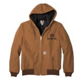 Duck Quilted Flannel-Lined Hooded Active Jacket, Custom Product Add Your Logo thumbnail 4