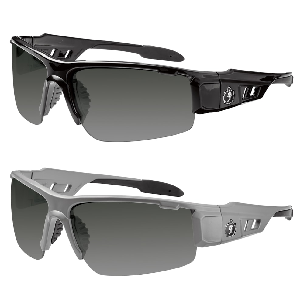 Skullerz® Dagr Smoke Polarized Scratch-Resistant Lens Safety Glasses
