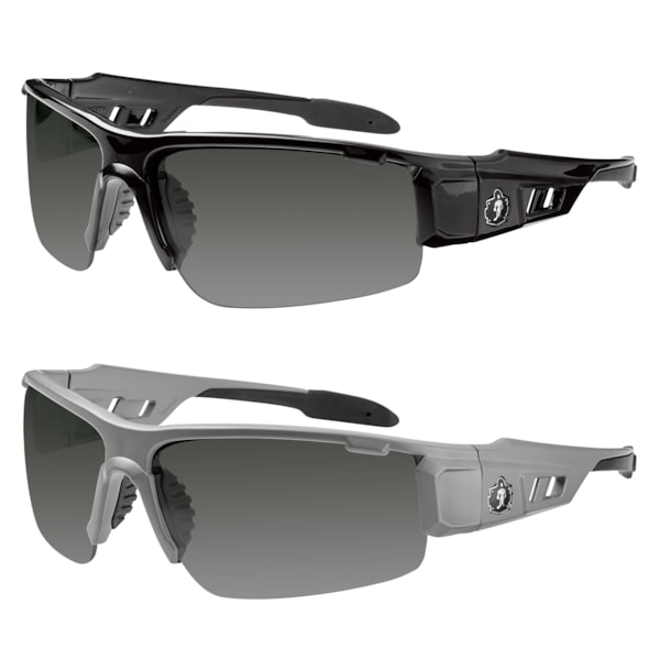 Skullerz® Dagr Smoke Polarized Scratch-Resistant Lens Safety Glasses