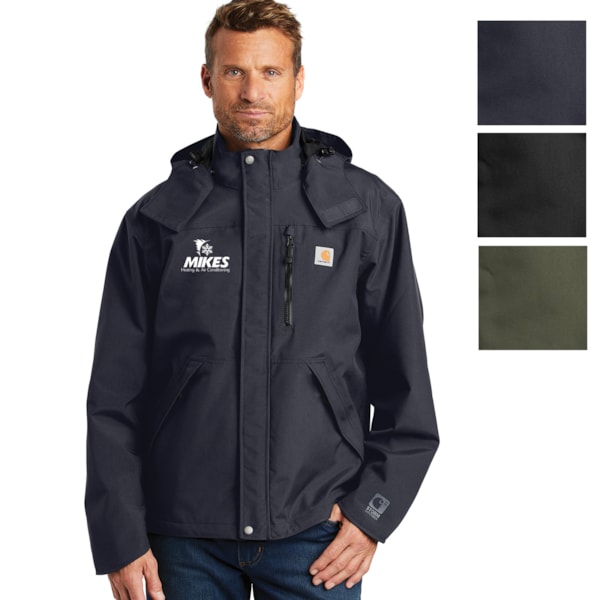Waterproof Nylon Oxford Shoreline Hooded Jacket, Custom Product Add Your Logo