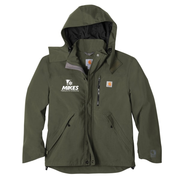 Waterproof Nylon Oxford Shoreline Hooded Jacket, Custom Product Add Your Logo