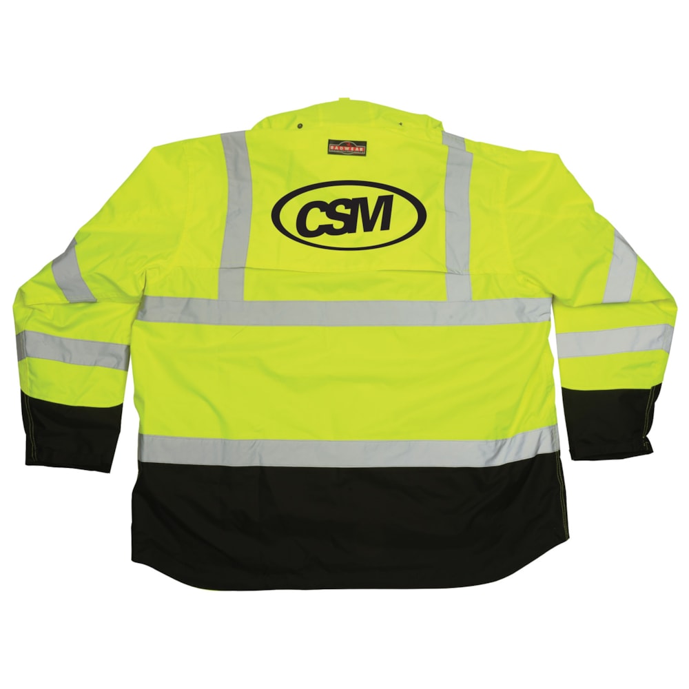 Class 3 Weatherproof Reflective Hi-Vis Traffic Safety Parka, Custom Product Add Your Logo
