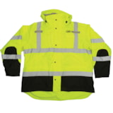 Class 3 Weatherproof Reflective Hi-Vis Traffic Safety Parka, Custom Product Add Your Logo thumbnail 2