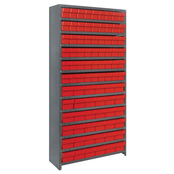 13-Shelf Closed Shelving System with 90 Super Tuff 17 5/8" Drawers