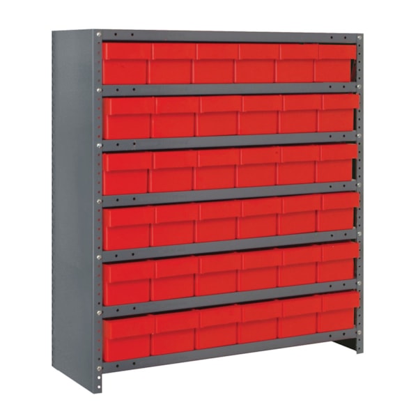 7-Shelf Closed Shelving System with 36 Super Tuff 11 5/8" Drawers