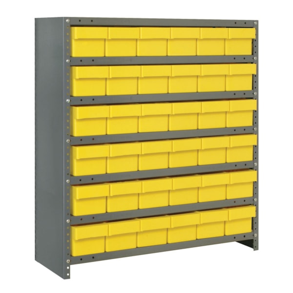 7-Shelf Closed Shelving System with 36 Super Tuff 11 5/8" Drawers