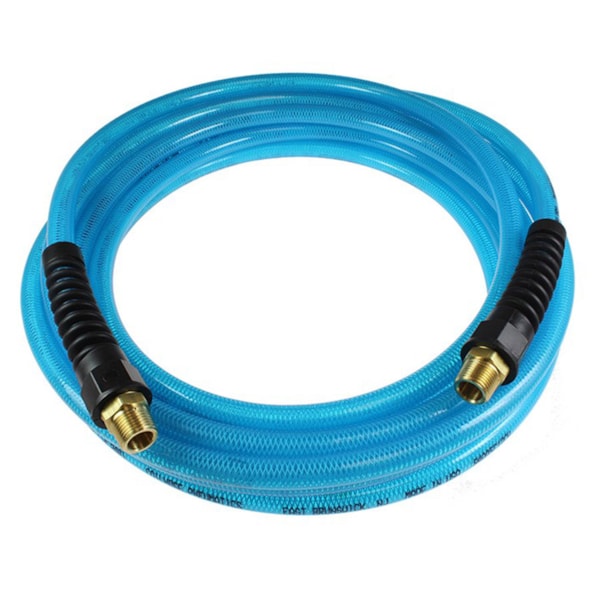 1/4" x 50' Flexeel™ Inner Braided Polyurethane Hose –             1/4" MPT Fittings