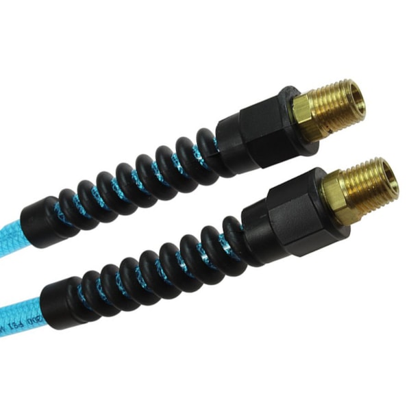1/4" x 50' Flexeel™ Inner Braided Polyurethane Hose –             1/4" MPT Fittings