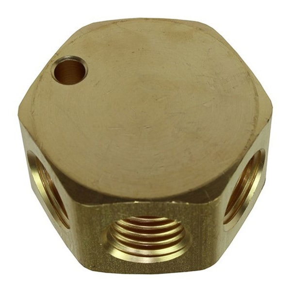 Flat Manifold – 3/8" (F)NPT Inlet x 1/4" (F)NPT Outlet