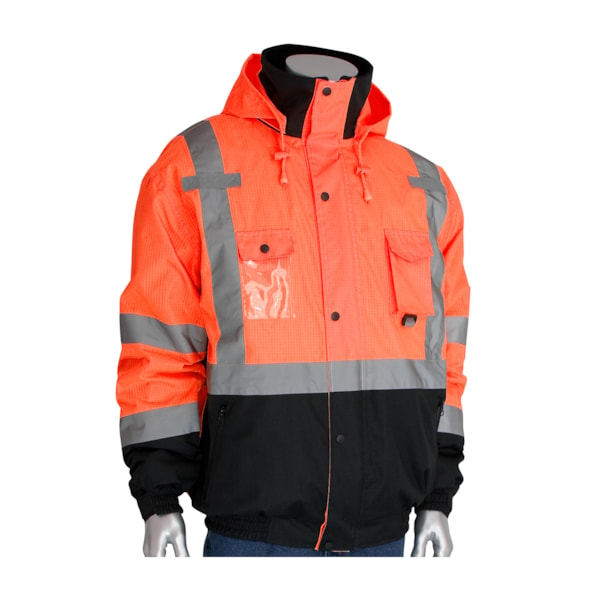 Class 3 Ripstop Premium Plus Traffic Safety Bomber Jacket
