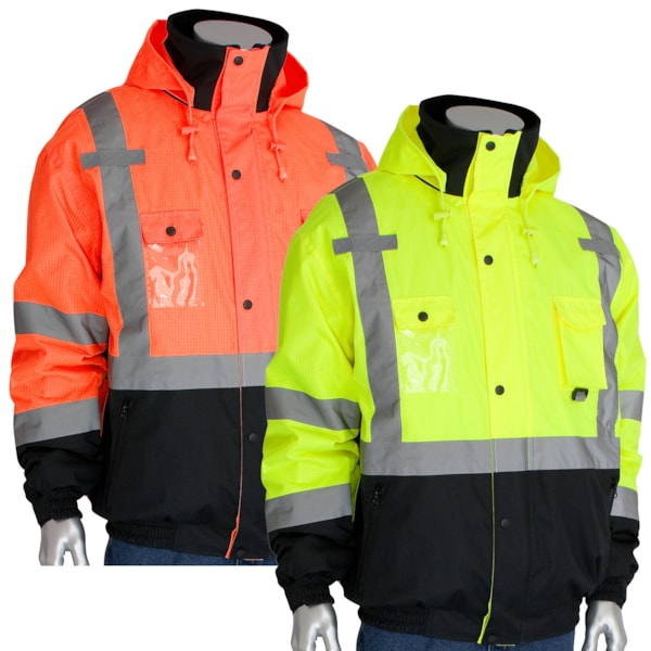 Class 3 Ripstop Premium Plus Traffic Safety Bomber Jacket