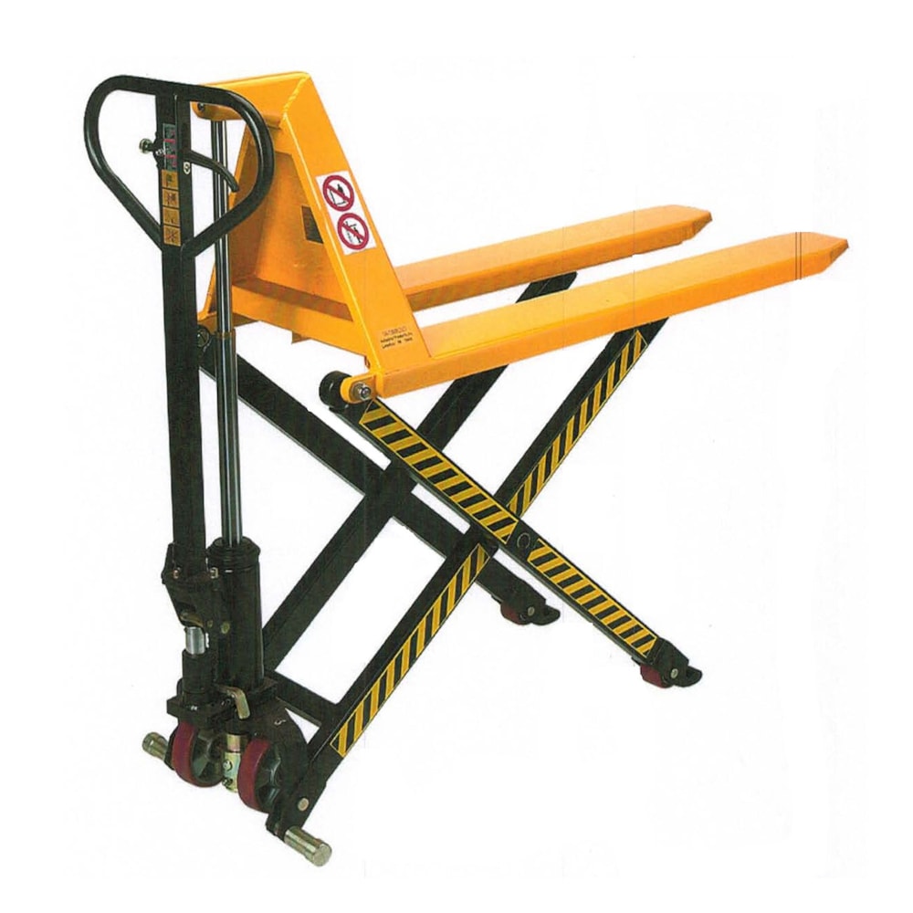 Manual 3300 lb. Capacity 27" x 43" Telescoping High Lift Pallet Truck