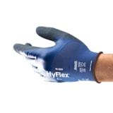HyFlex® Nitrile Palm Coated & 3/4 Dip Nylon/Spandex Oil Grip Work Gloves 144 Pair/Case thumbnail 1