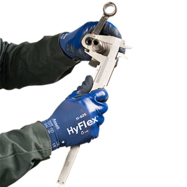 HyFlex® Nitrile Palm Coated & 3/4 Dip Nylon/Spandex Oil Grip Work Gloves 144 Pair/Case
