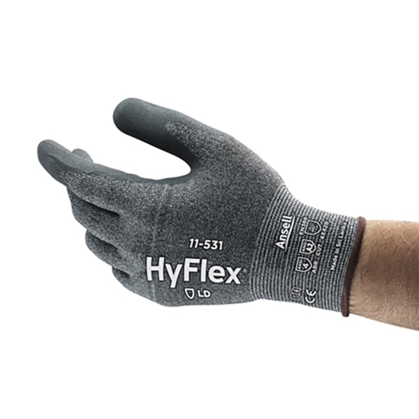 HyFlex® Fortix™ Foam Nitrile Palm Coated Intercept Technology® Knit Level A2 Cut Resistant Gloves