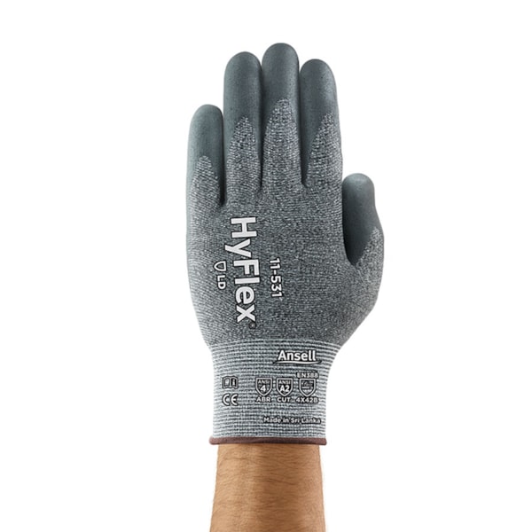 HyFlex® Fortix™ Foam Nitrile Palm Coated Intercept Technology® Knit Level A2 Cut Resistant Gloves