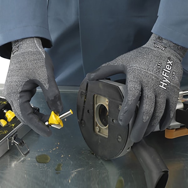 HyFlex® Fortix™ Foam Nitrile Palm Coated Intercept Technology® Knit Level A2 Cut Resistant Gloves