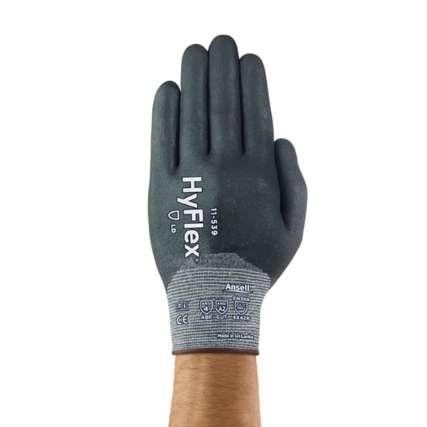 HyFlex® Fortix™ Foam Nitrile Fully Coated Intercept Technology® Knit Level A2 Cut Resistant Gloves
