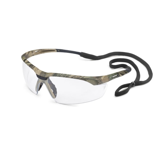 Conqueror® Anti-Fog Clear Lens & Camo Frame Safety Glasses