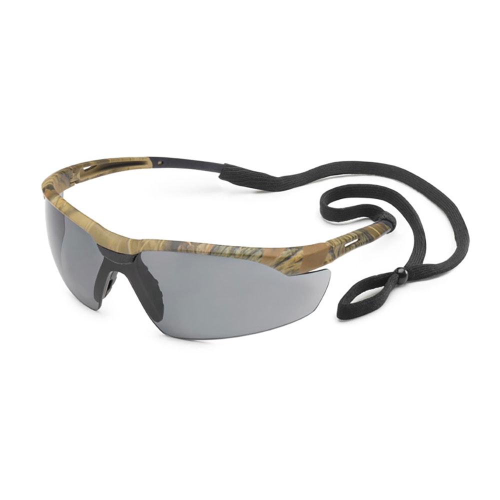Conqueror® Anti-Fog Gray Lens & Camo Frame Safety Glasses