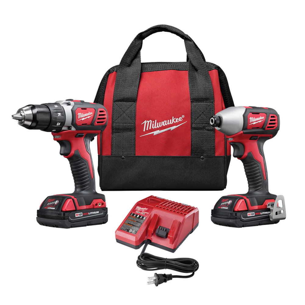 M18™ Cordless Compact 1/2" Drill Driver & 1/4" Hex Impact Driver Tool Combo Kit