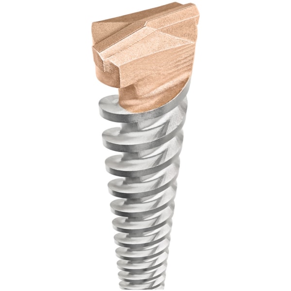 1 1/4" x 22" Spline Shank 2-Cutter, Carbide Tipped Hammer Bit