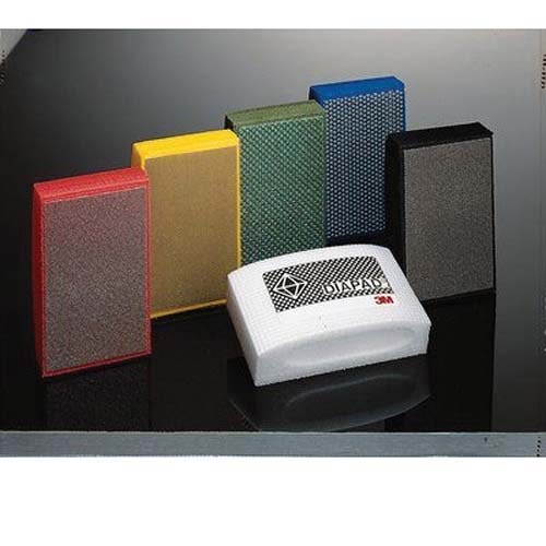 6200J Flexible Hand Lap, 2-1/4 in W x 3-3/4 in L, M10 Micron Grit, Diamond, Blue