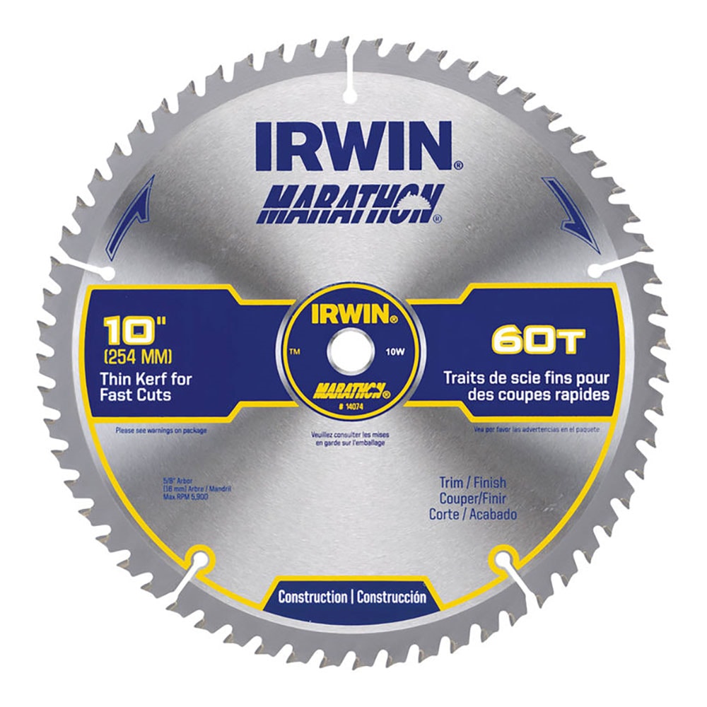 10" dia. 60 Teeth 5/8" Arbor Carbide Miter & Table Saw Blade