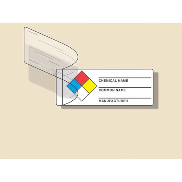Self-Laminating Vinyl NFPA Diamond Identifier Roll Labels 100/Roll