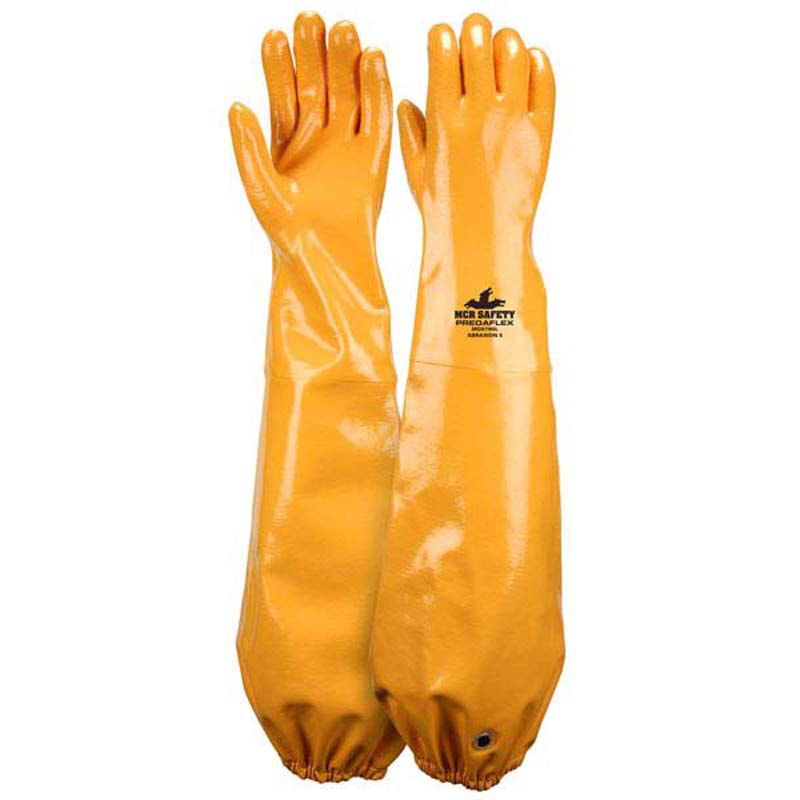 Memphis Predaflex™ Shoulder-Length Soft Interlock Liner Sandy Finish Double Dip Nitrile Glove