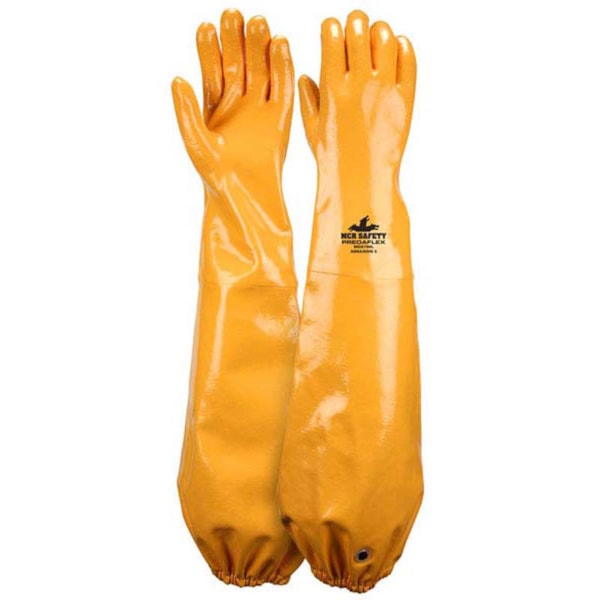 Memphis Predaflex™ Shoulder-Length Soft Interlock Liner Sandy Finish Double Dip Nitrile Glove