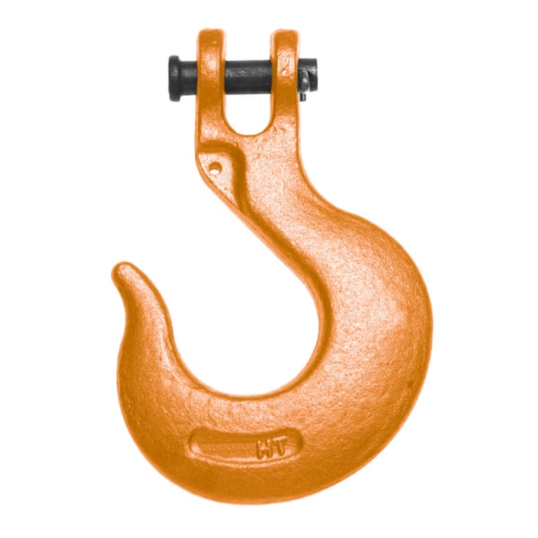 1/2" Alloy Clevis Slip Hook, Forged Alloy, Painted Orange
