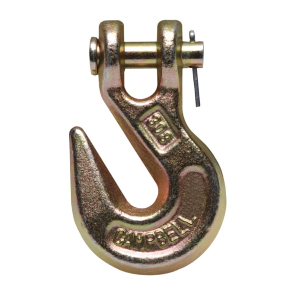 5/16" Clevis Grab Hook, Grade 70, Yellow Chromate