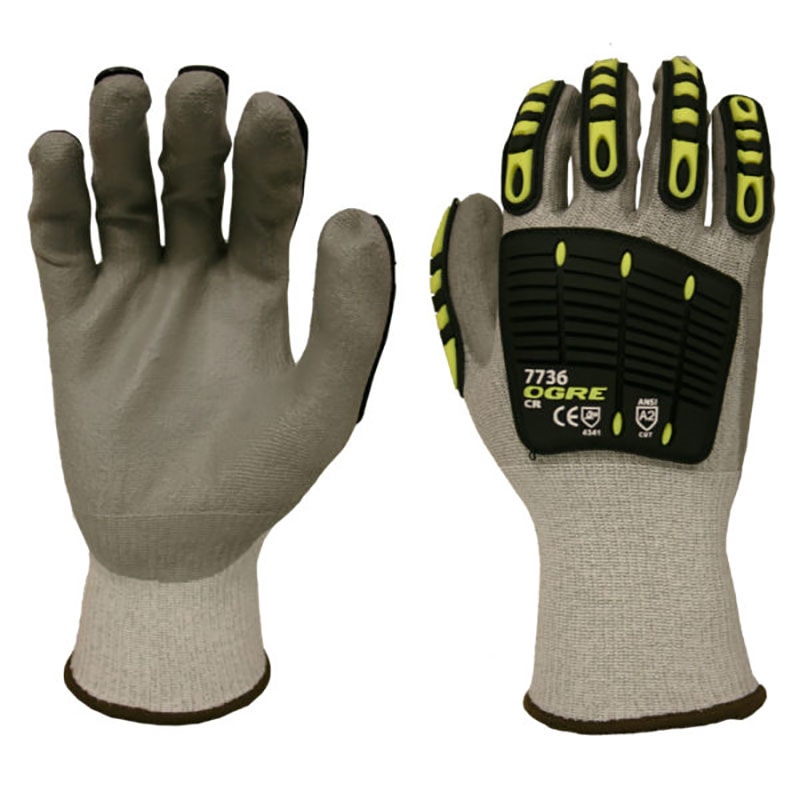 OGRE-CR™ Polyurethane Palm Coated Level A2 Cut Resistant Gloves