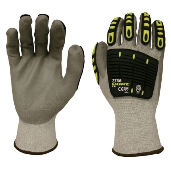 OGRE-CR™ Polyurethane Palm Coated Level A2 Cut Resistant Gloves