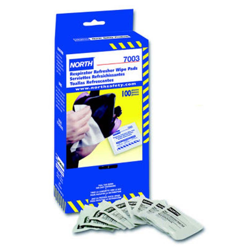 Respiratory Refresh  5" X 7" Respirator Cleaning Wipes 100/Box