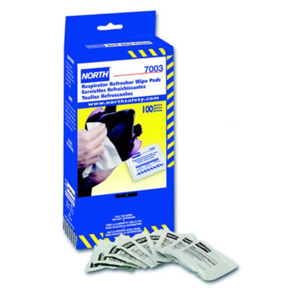 Respiratory Refresh  5" X 7" Respirator Cleaning Wipes 100/Box