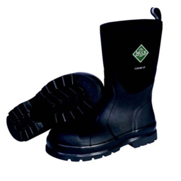  Muck® Chore Black 12" CR Flex-Foam Neoprene Steel Toe Boots Black