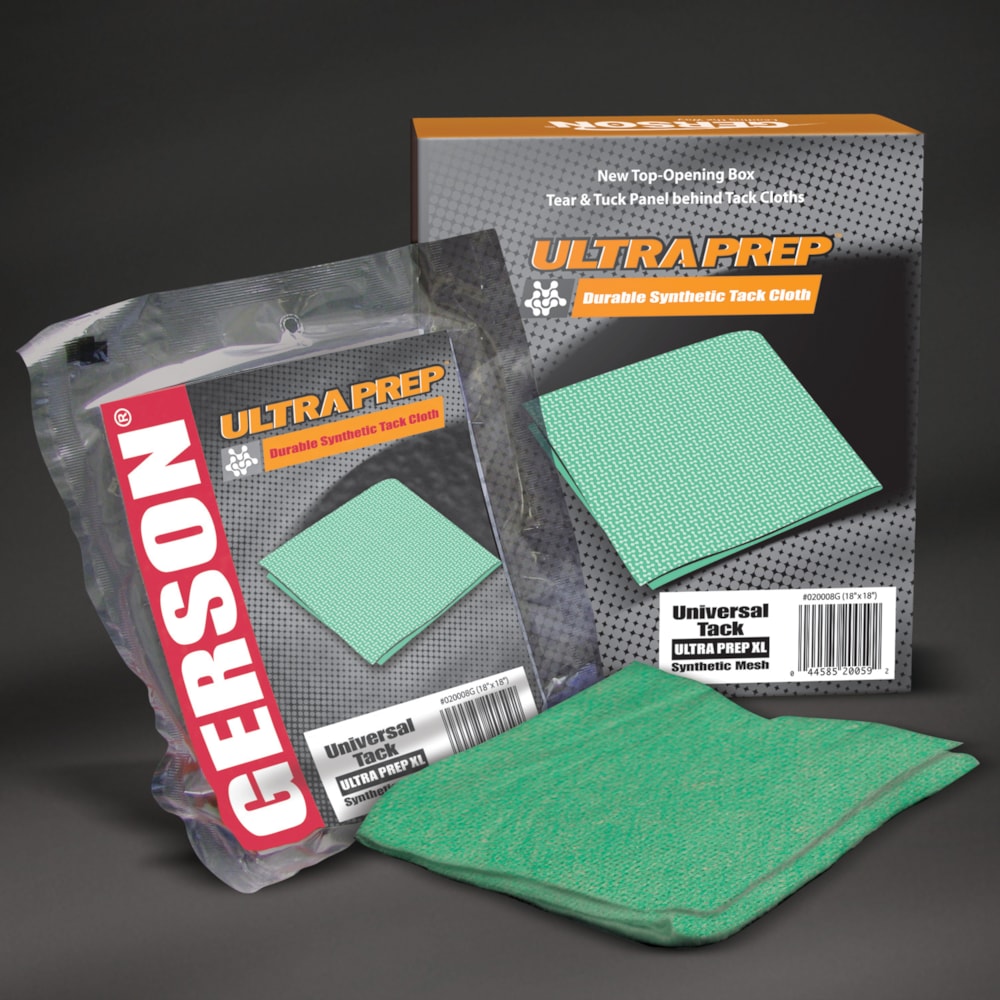 18" x 18" Lint-Free Non-Woven Ultra Prep™ Tack Cloth, 10/Box