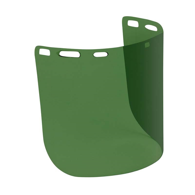 Bouton® Optical 8” x 15” Uncoated Polycarbonate Green Tint Safety Visor