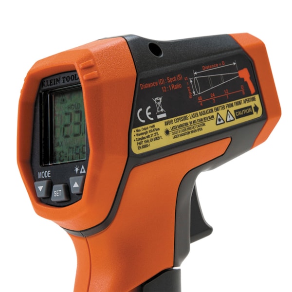 12:1 Distance-to-Spot Dual Laser Targeting Infrared Thermometer