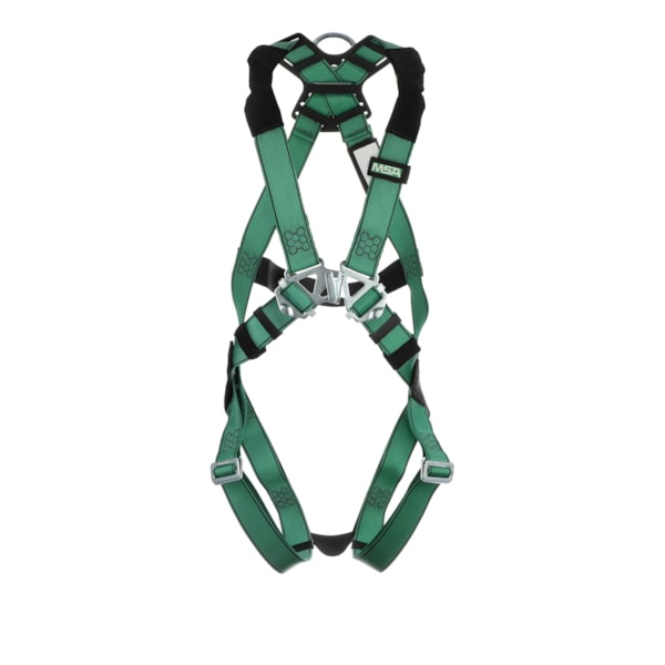 V-FORM Fall Protection Harness,  Back D-Ring, Qwik-Fit Leg Straps