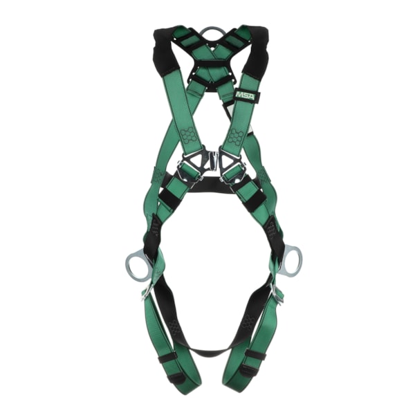 V-FORM Fall Protection Harness, Back & Hip D-Rings, Qwik-Fit Leg Straps