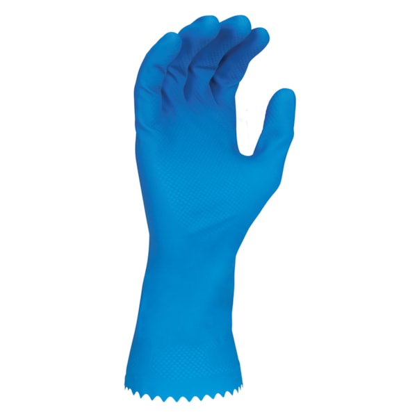 13 mil Unlined 12" Blue Natural Latex Gloves 12 Pair