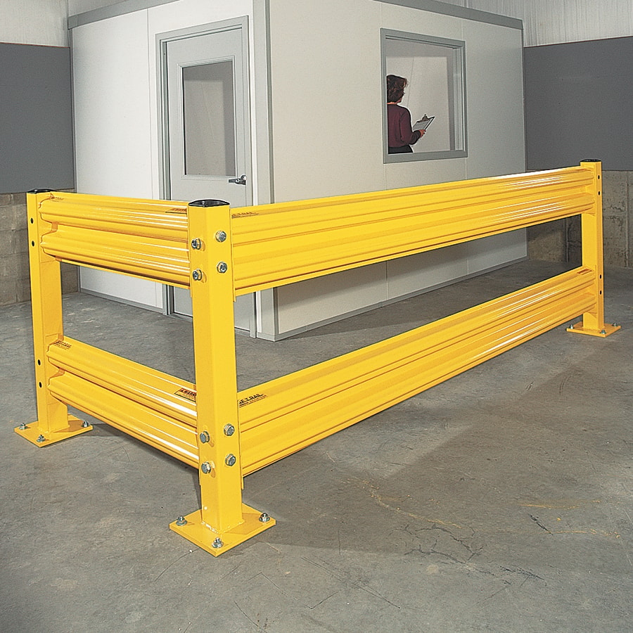 42" Protective Double Guard Rail Post