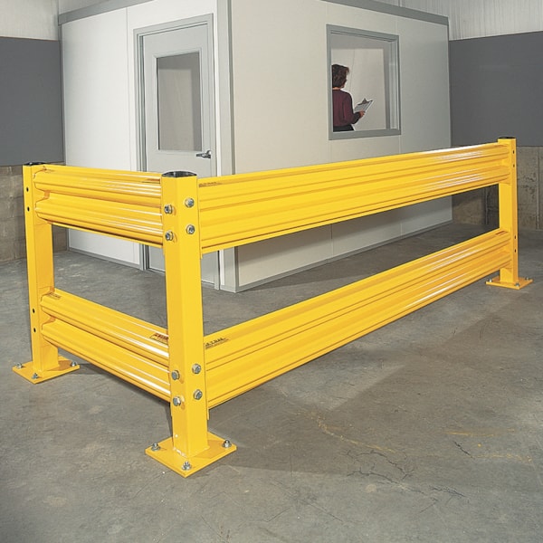 42" Protective Double Guard Rail Post