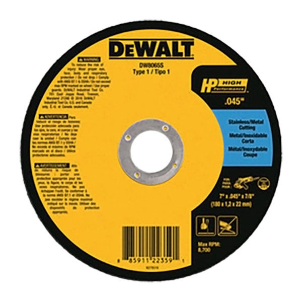 7" x 0.045" x 7/8" CFREE Aluminum Oxide Thin Cutoff Wheel